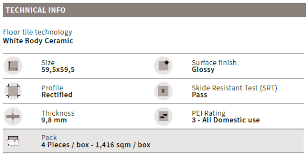 ⁦سيراميك ارضيات كليوباترا 59.5*59.5 زاهيرا  لامع ليزر البا اش( سعه الكرتونه 1.416 ) فرز : أول⁩ - الصورة ⁦4⁩