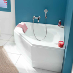 بانيو ديورافيت اكريليك كورنر ( خماسي ) موديل ميامي مقاس ( 125 * 125 ) ( 115 * 115 )