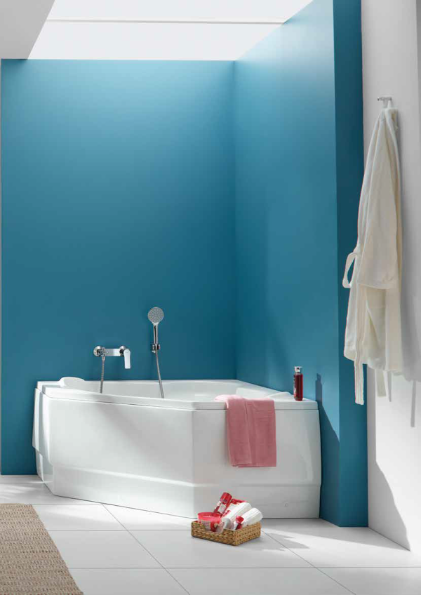 ⁦بانيو ديورافيت اكريليك كورنر ( خماسي ) موديل ميامي مقاس ( 125 * 125 ) ( 115 * 115 )⁩ - الصورة ⁦2⁩