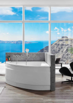 بانيو ديورافيت اكريليك كورنر ( زاويه ) موديل هاواي مقاس ( 120 * 120 ) - الصورة 3