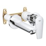 ⁦خلاط حوض دفن جروهي باو ايدج 2 فتحه حائطي جسم + الوش كروم 20474001⁩ - الصورة ⁦4⁩