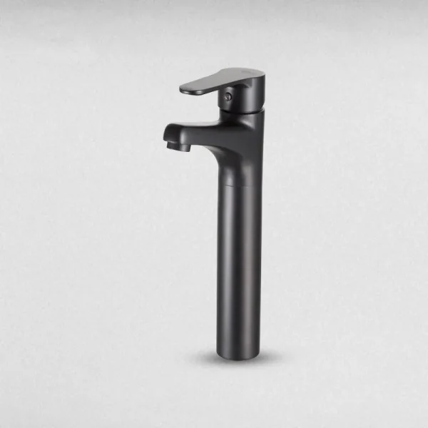 ⁦خلاط حوض طويل بدون فيداج جلوبال ستاندرد ميرا بلس اسود 1041-EBP⁩ - الصورة ⁦1⁩