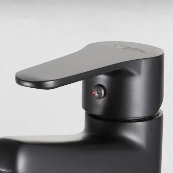 ⁦خلاط حوض طويل بدون فيداج جلوبال ستاندرد ميرا بلس اسود 1041-EBP⁩ - الصورة ⁦3⁩