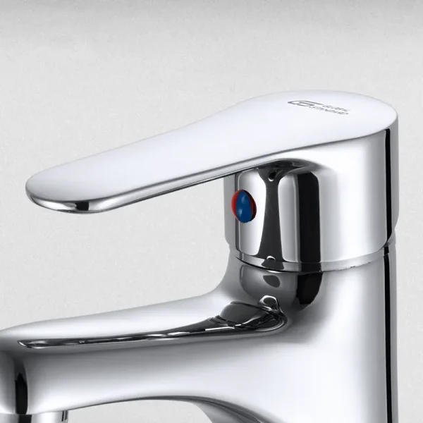 ⁦خلاط حوض وسط بدون فيداج جلوبال ستاندرد ميرا بلس كروم 1042-CP⁩ - الصورة ⁦2⁩