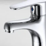 ⁦خلاط حوض وسط بدون فيداج جلوبال ستاندرد ميرا بلس كروم 1042-CP⁩ - الصورة ⁦3⁩