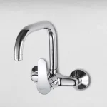 خلاط مطبخ حائطي قنطره ماسوره علويه متحركه جلوبال ستنادرد ميرا بلس 1045-CP كروم