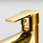 ⁦خلاط حوض بدون فيداج جلوبال ستاندرد سكاي ذهبي 1070-GP⁩ - الصورة ⁦2⁩