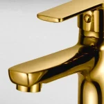 ⁦خلاط حوض طويل بدون فيداج جلوبال ستاندرد سكاي ذهبي1074-GP⁩ - الصورة ⁦3⁩