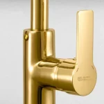 ⁦خلاط حوض قنطره ماسوةره متحركه بدون فيداج جلوبال ستاندرد سكاي ذهبي 1075-GP⁩ - الصورة ⁦2⁩