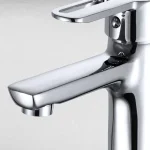 ⁦خلاط حوض يد واحده بدون فيداج جلوبال ستاندرد اوبن سكاي كروم 1080-CP⁩ - الصورة ⁦3⁩