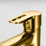 ⁦خلاط حوض يد واحده بدون فيداج جلوبال ستاندرد اوبن سكاي ذهبي 1080-GP⁩ - الصورة ⁦2⁩