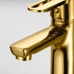 ⁦خلاط حوض يد واحده بدون فيداج جلوبال ستاندرد اوبن سكاي ذهبي 1080-GP⁩ - الصورة ⁦3⁩