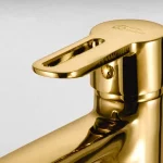 ⁦خلاط حوض وسط يد بدون فيداج جلوبال ستاندرد اوبن سكاي ذهبي 1083-GP⁩ - الصورة ⁦2⁩