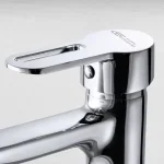 ⁦خلاط حوض طويل يد واحده بدون فيداج جلوبال ستاندرد اوبن سكاي كروم 1084-CP⁩ - الصورة ⁦2⁩