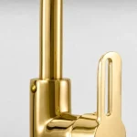 ⁦خلاط حوض قنطرة ماسوره متحركه بدون الفيداج جلوبال ستاندر اوبن سكاي ذهبي 1085-GP⁩ - الصورة ⁦4⁩