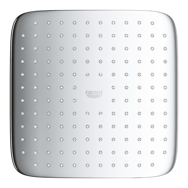 ⁦طاسة دش جروهي تمبستا دفن مربع ۲٥سم كروم بماسوره سقفي ۲٦٦۸۸۰۰۰⁩ - الصورة ⁦3⁩